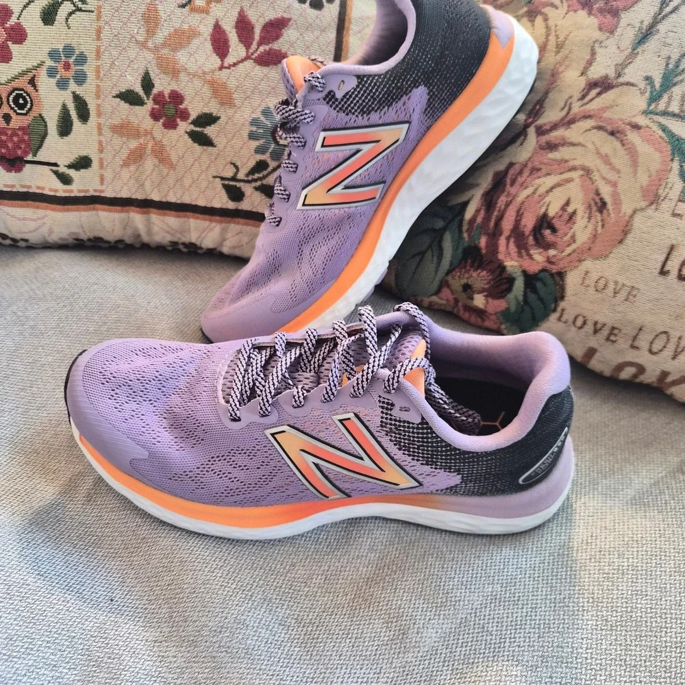 New Balance Fresh Foam 680 v7 Womens 8B Raw Amethyst Runningcore Sporty Chic